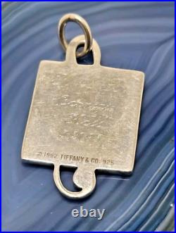 1992 Tiffany & Co. Sterling Silver Enamel Music Pendant