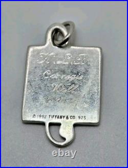 1992 Tiffany & Co. Sterling Silver Enamel Music Pendant