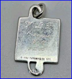 1992 Tiffany & Co. Sterling Silver Enamel Music Pendant