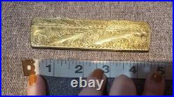 Antique Enamel Sterling Silver Gold Plate Comb Cover Italy