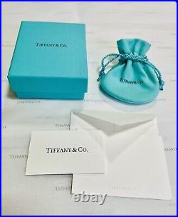 Beautiful Tiffany & Co Sterling Silver Enamel Tiffany Pink Heart Key Pendant