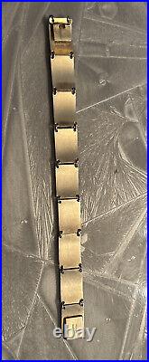 Bernard Meldahl Norway Black Enamel & Silver Sterling Silver Link Bracelet