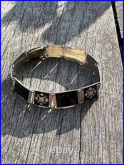 Bernard Meldahl Sterling Silver enamel bracelet Norway Norwegian