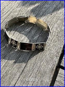 Bernard Meldahl Sterling Silver enamel bracelet Norway Norwegian