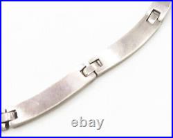 DESIGNER 925 Sterling Silver Vintage Enamel Pattern Collar Necklace NE3199