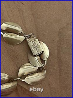 David Andersen Vintage Norwegian Sterling Silver Enamel Leaf Choker Necklace