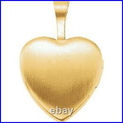 Gold Plated Sterling Silver Enamel Cross Heart Locket Pendant Gift for Women