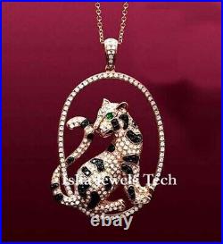Natural Rosecut Diamond 925 Sterling Silver Pendant Enamel Diamond Jewelry