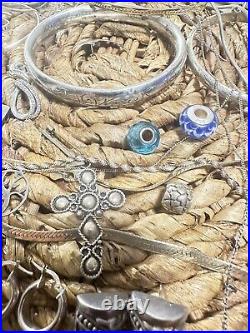 Sterling Silver Mixed Jewelry Lot Wearable Scrap 925 186 Gr Misc Materials/Metal