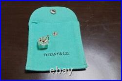 Tiffany&Co. Blue Enamel Gift Box Charm For Pendant Sterling Silver925 Unused #33