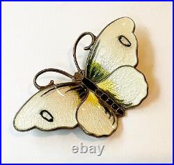 Vintage Sterling Enamel Butterfly Pin, 2