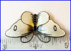 Vintage Sterling Enamel Butterfly Pin, 2