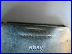 Vtg Sterling Silver enamel Siam Pierced Bracelet Paneled nude lady 65 grams